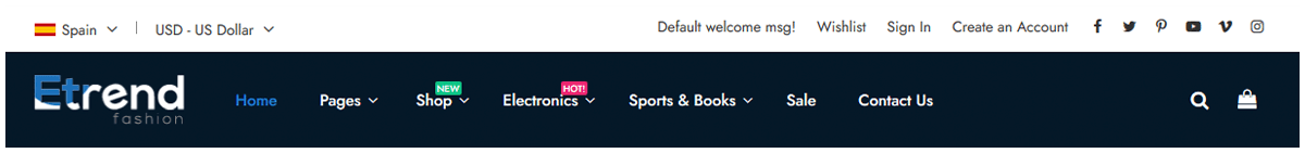 Header Layout Option 4