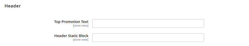 AutoStore - Header Settings