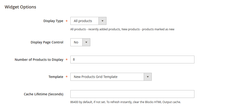 Bentriz - Homepage Insert New Product Widget