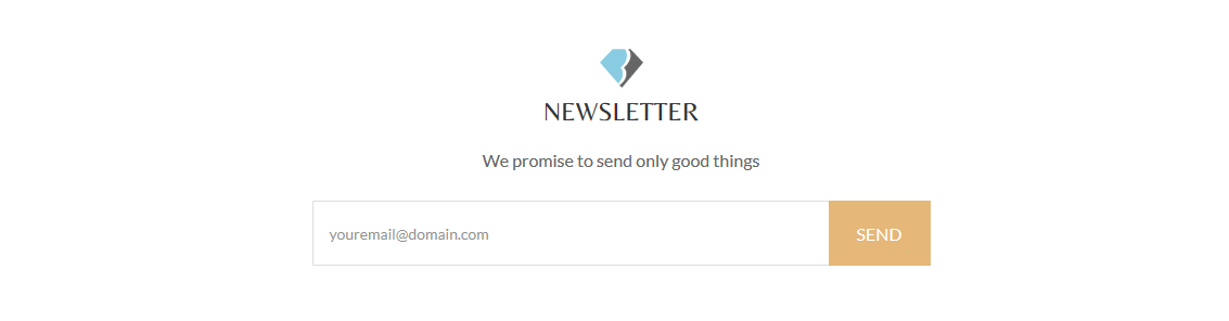 Blue Diamond - Footer Top Mewsletter Frontend