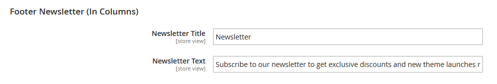 Blue Diamond - Footer Newsletter (In Columns)