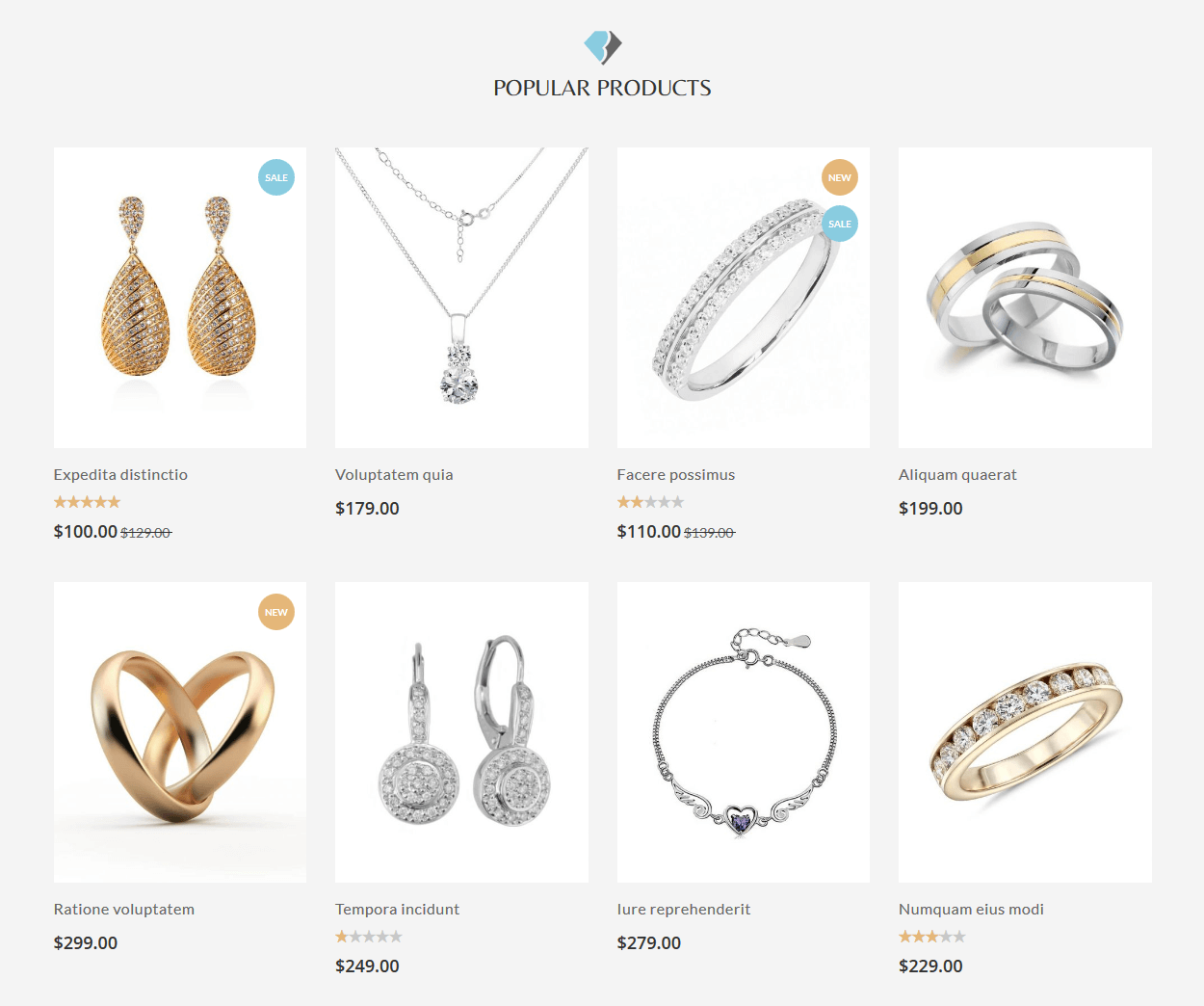 Blue Diamond - Homepag Featured Product Widget