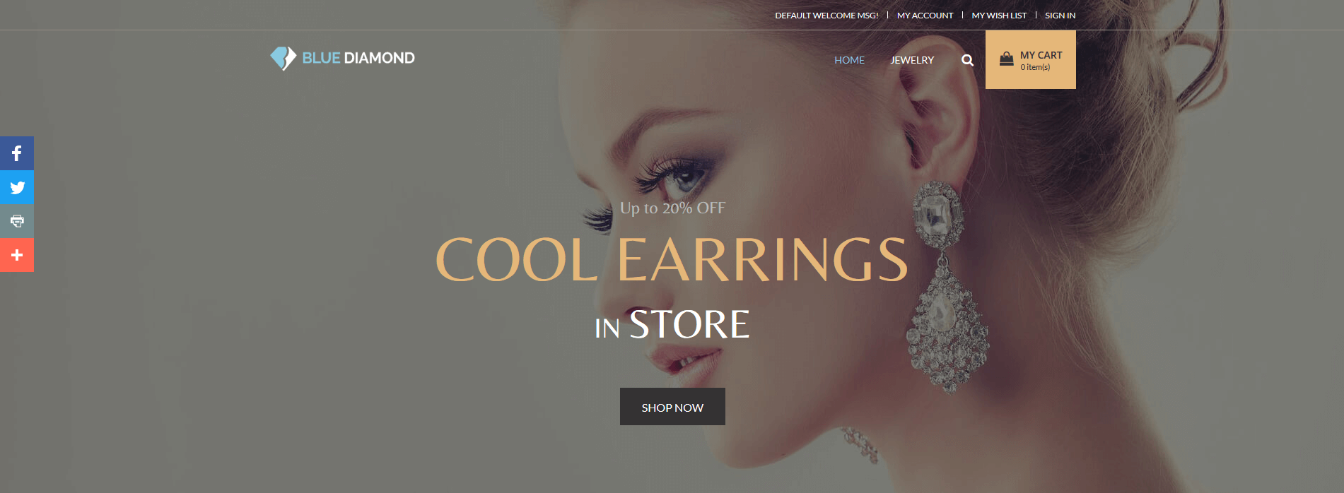Blue Diamond - Home Jewelry Slider