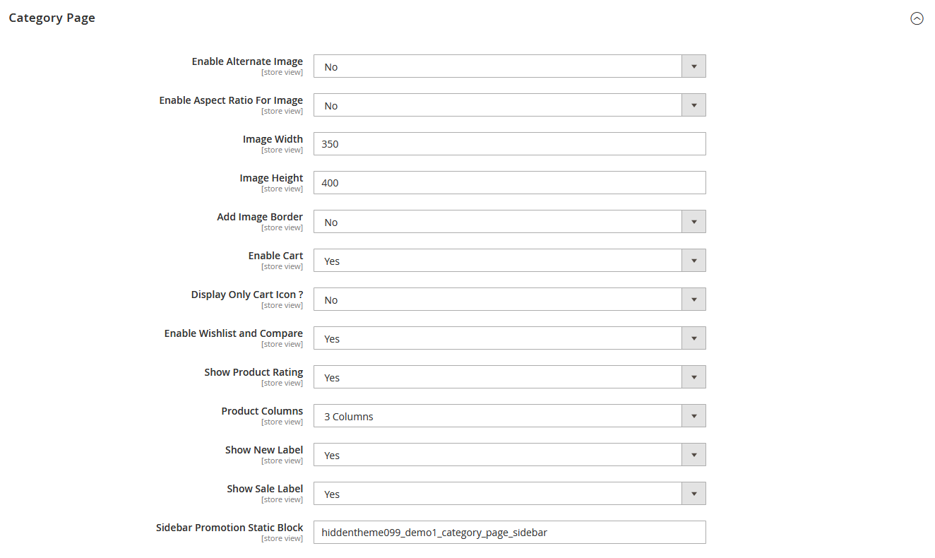 BookBazar - Category Page Configuration