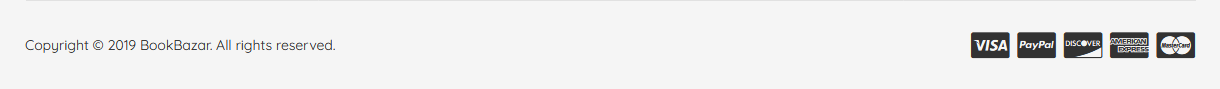 BookBazar - Footer Bottom