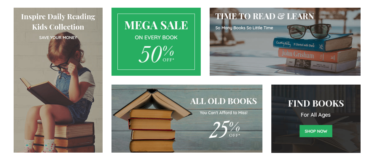 BookBazar - Home Promotion Block One