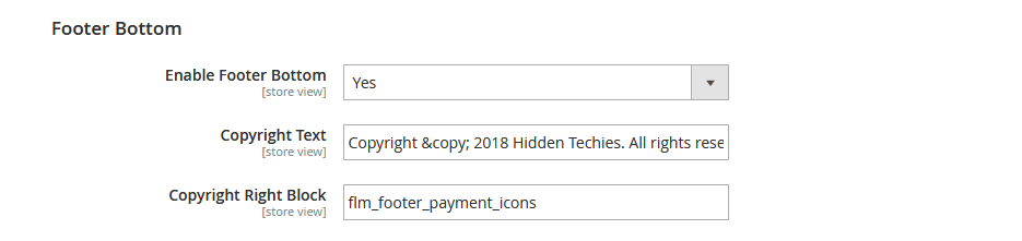 BookStore - Footer Bottom