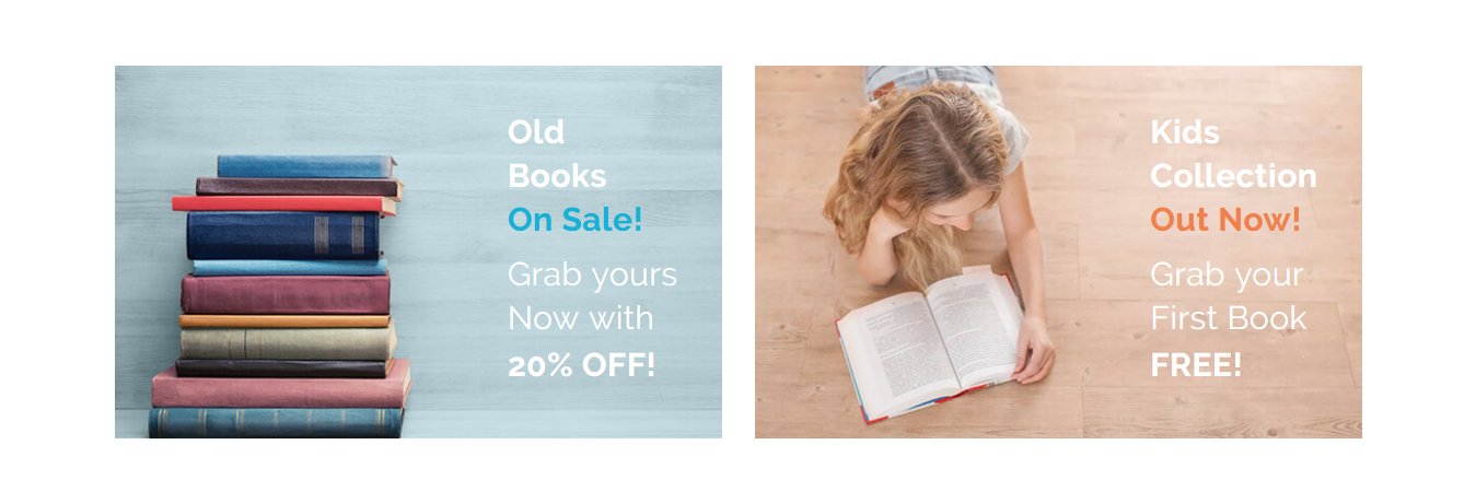 BookStore - Home BookStore Promotion Block