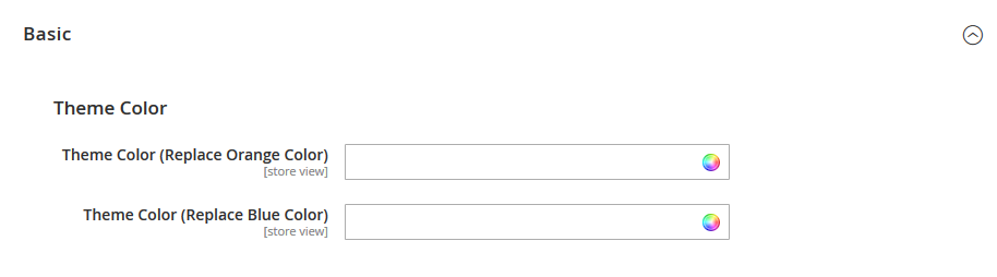 BookStore - Basic Color Config