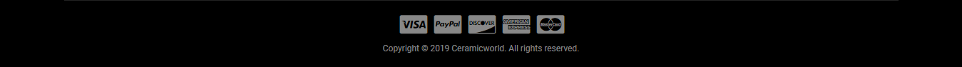 Ceramic World - Footer Bottom