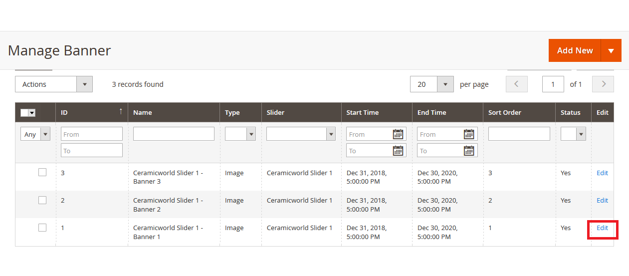Ceramic World - Manage Banner