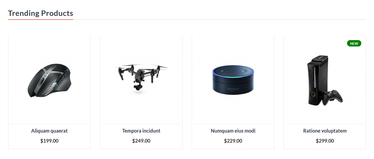 Curve - Homepag Featured Product Widget