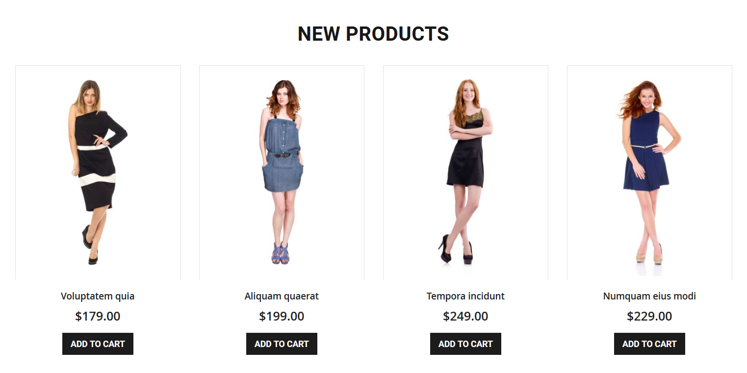 Decent - Homepage New Product Widget