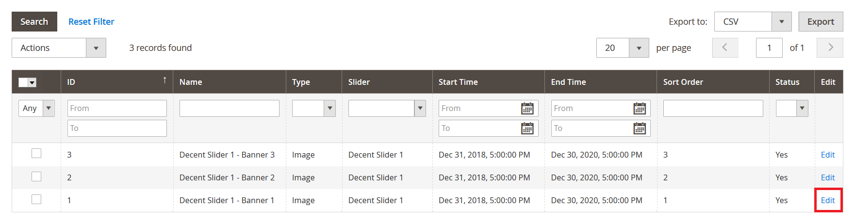 Decent - Manage Banner
