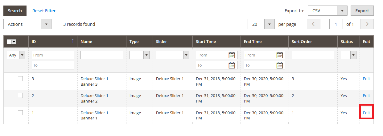 Deluxe  - Manage Banner