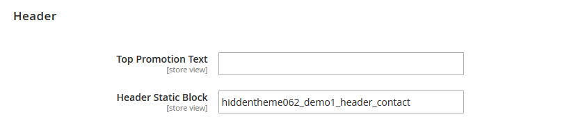 Deluxe  - Header Settings