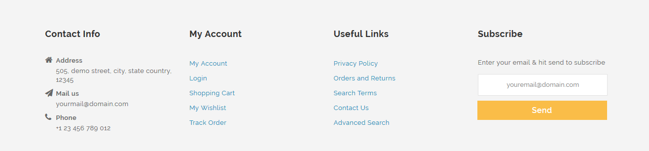 DeskPlus - Footer Columns Frontend