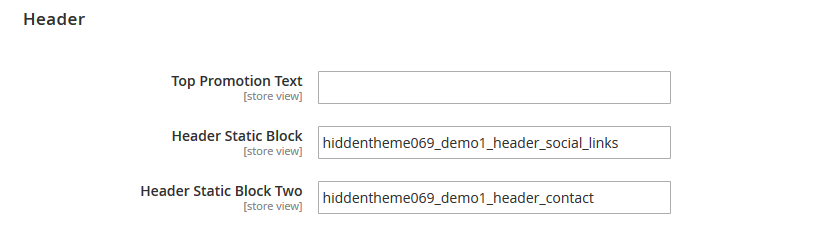 Digital House - Header Settings