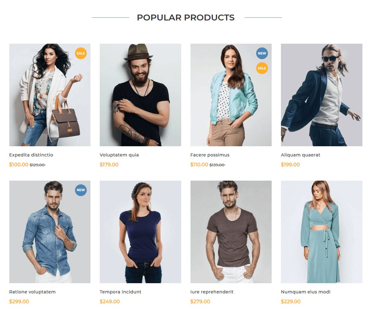 Ellon - Homepag Featured Product Widget