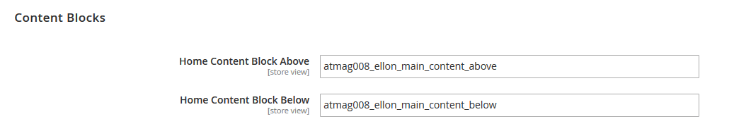 Ellon - Homepage Content Options