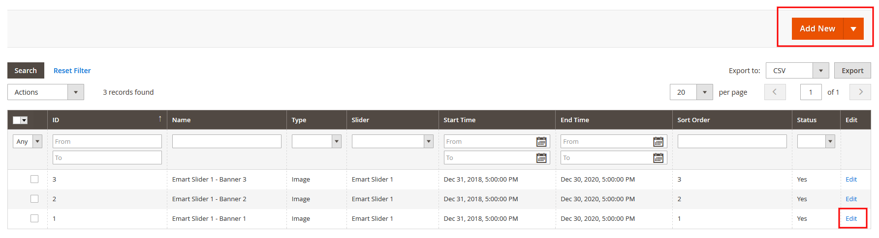 Emart - Manage Banner