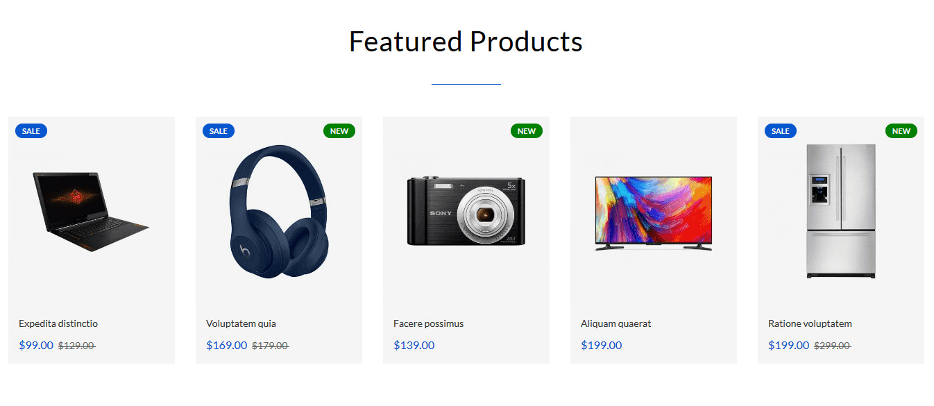 Espark - Homepag Featured Product Widget
