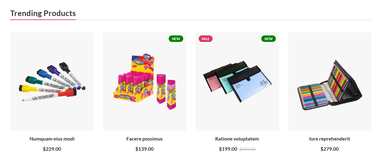 Evolve - Homepag Featured Product Widget