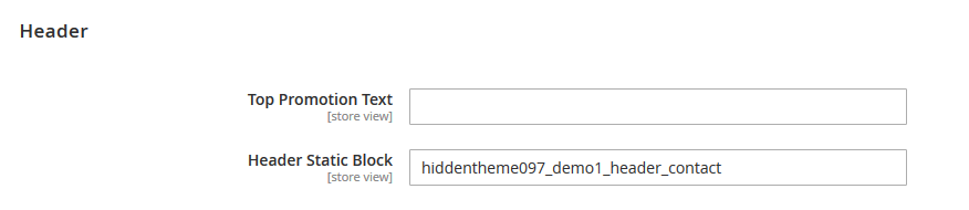 Evolve - Header Settings