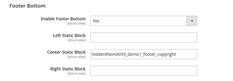 FastFood  - Footer Bottom