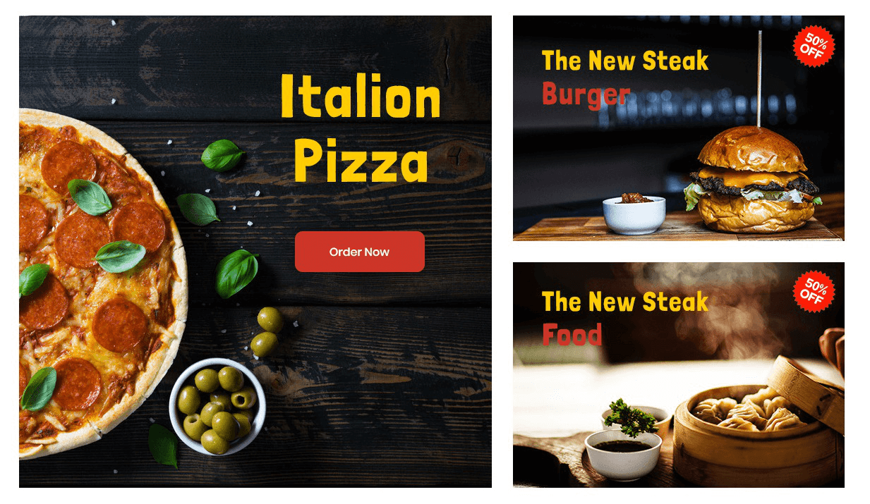 FastFood  - Home Promotion Block One