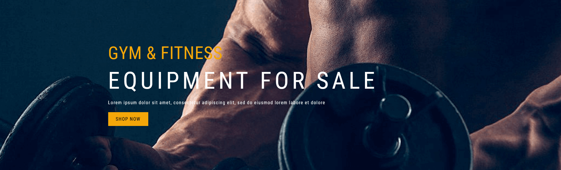 Fitness - Home Promotion Block One