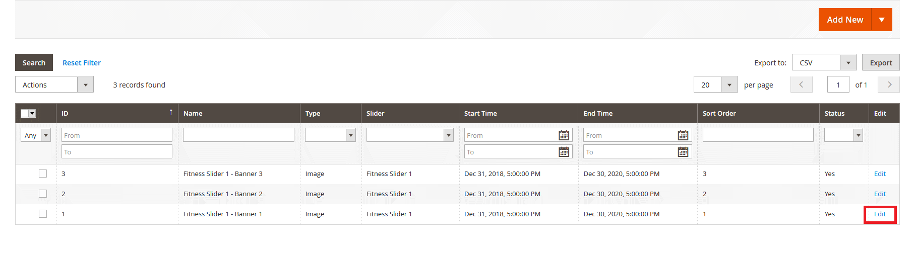 Fitness - Manage Banner