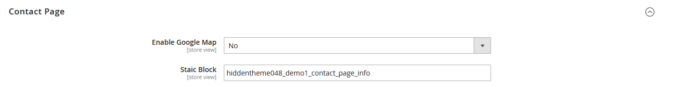 Fitness - Contact Page Settings