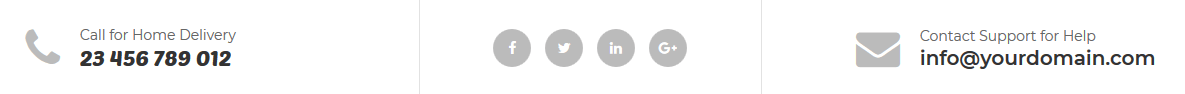 Foodline - Footer Columns Frontend
