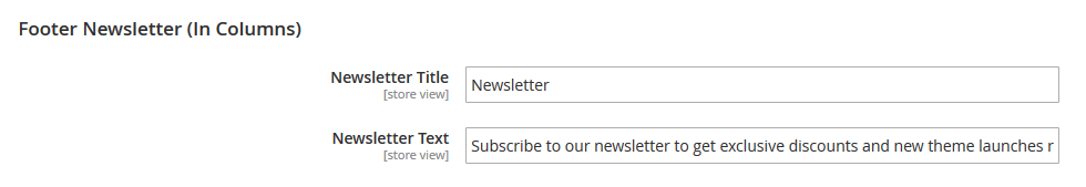 Foodline - Footer Newsletter (In Columns)