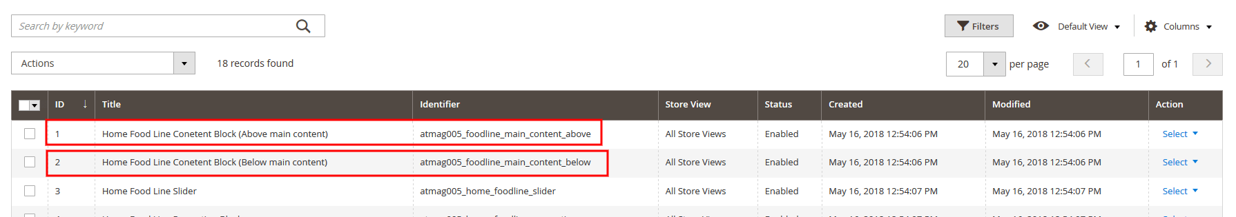 Foodline - Homepage Static Blocks