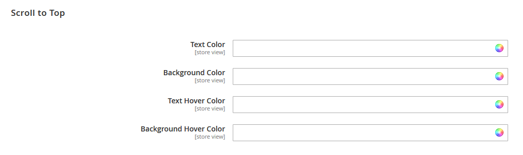 Foodline - Scroll top Top Color Config