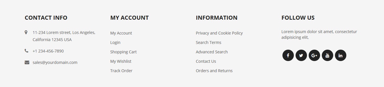 Furnesia - Footer Columns Frontend