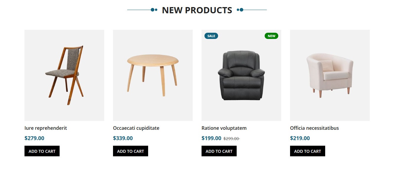 Furnesia - Homepage New Product Widget