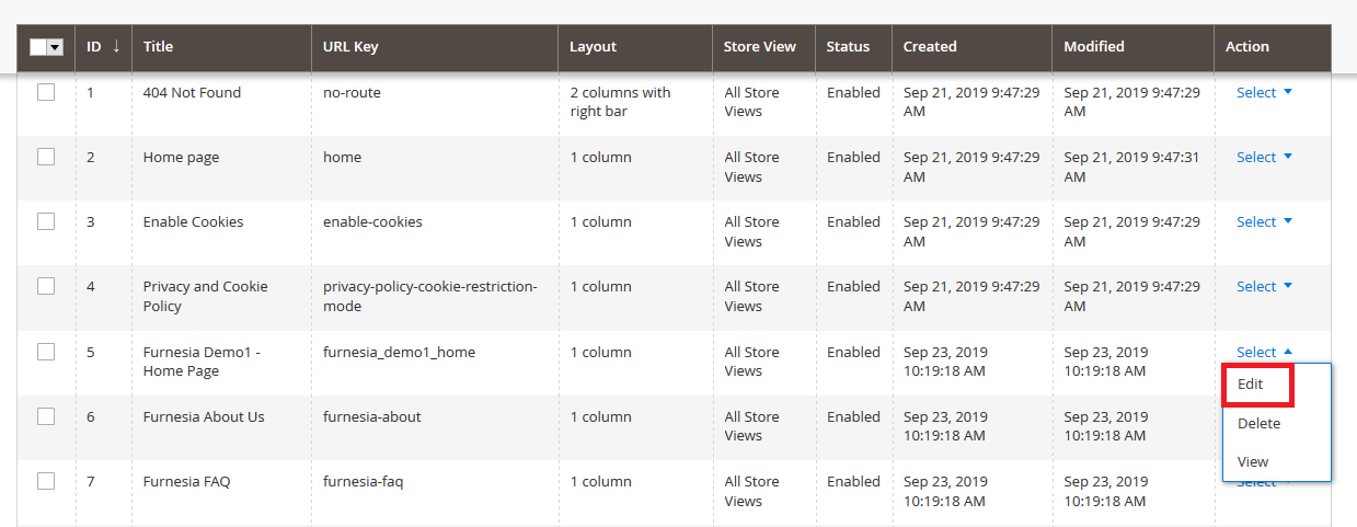 Furnesia - Edit Home Page