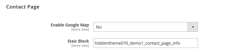 Furnesia - Contact Page Settings