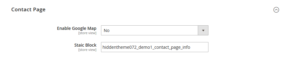 Furnish - Contact Page Settings