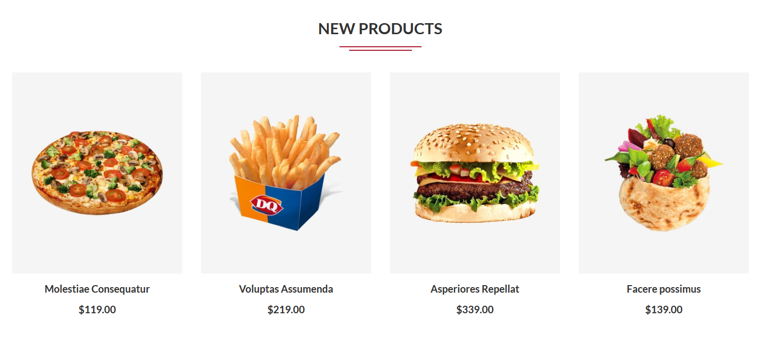 Glare - Homepage New Product Widget