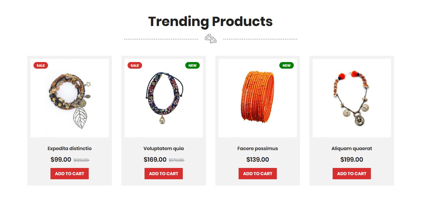 Handmade Jewelry - Homepag Featured Product Widget