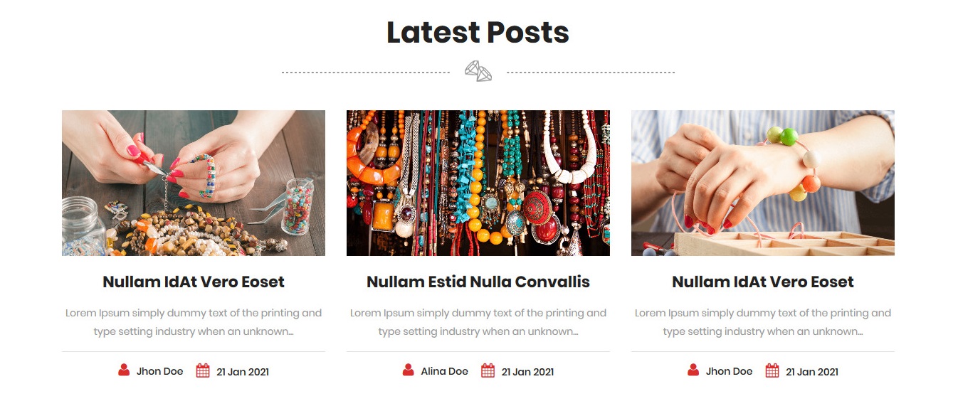 Handmade Jewelry - Home Blogs