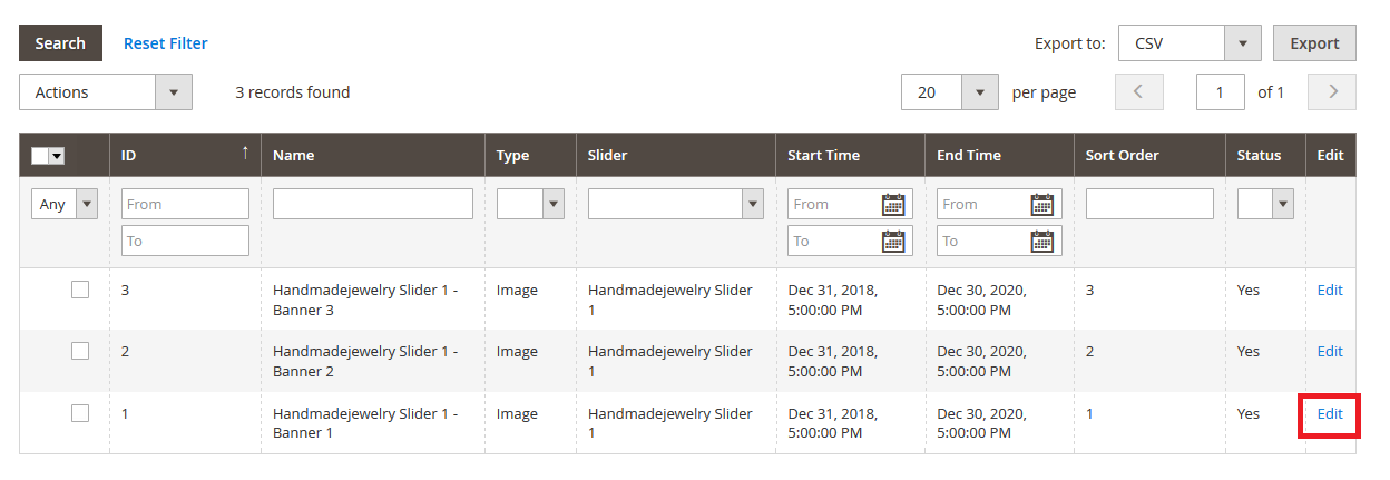 Handmade Jewelry - Manage Banner