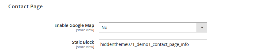Handmade Jewelry - Contact Page Settings
