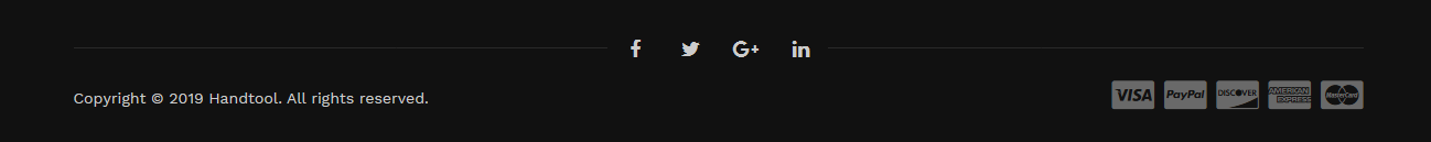 HandTool - Footer Bottom