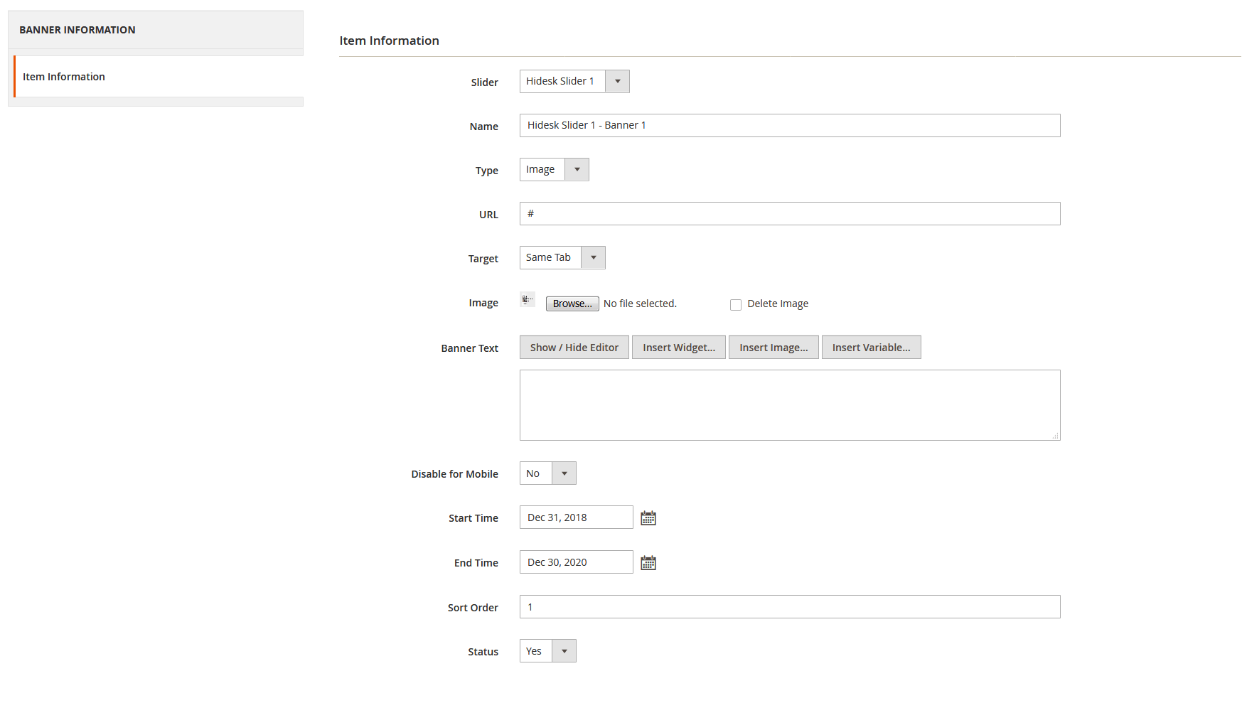 HiDesk - Edit Banner