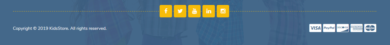 KidsStore - Footer Bottom
